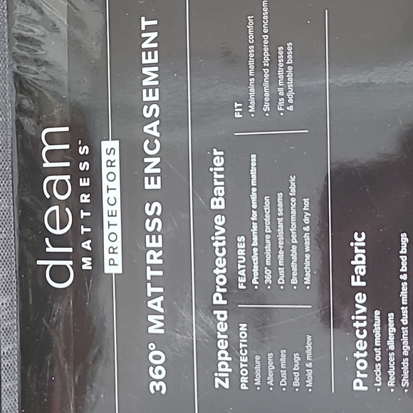 TOTAL ENCASEMENT KING SIZE DREAM MATTRESS PROTECTOR. - Picture 4 of 8